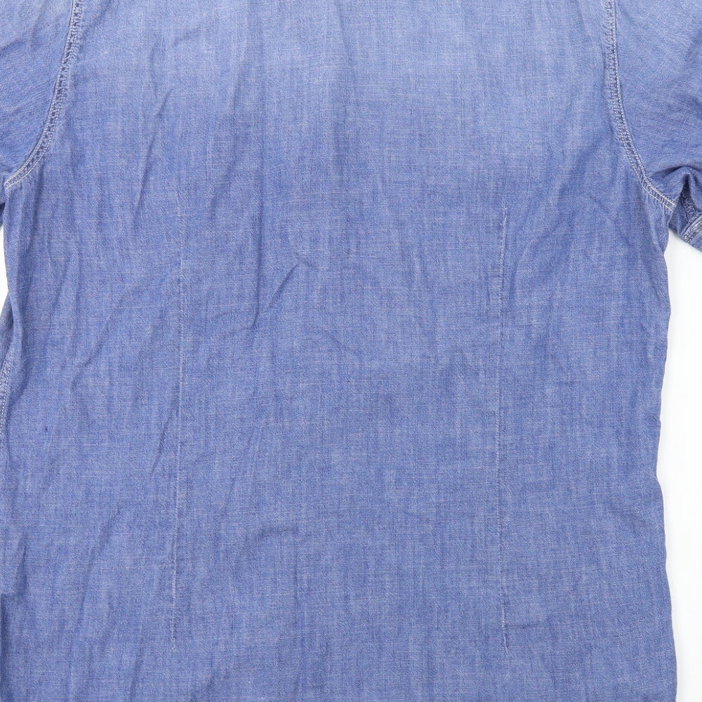 G-Star  Womens Blue   Basic Button-Up Size XL