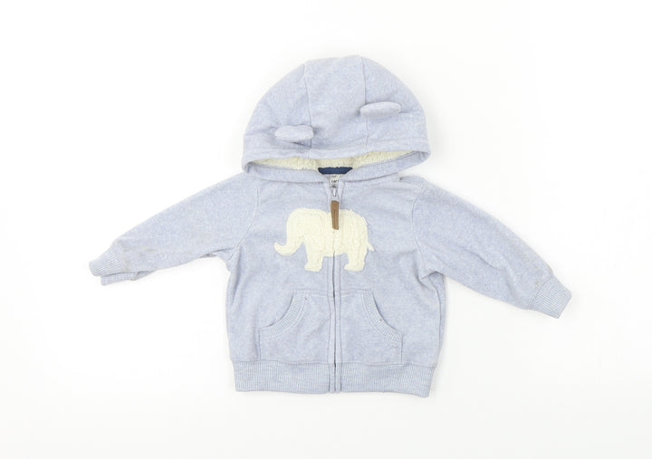 Carter Boys Blue Full Zip Jumper Size 3-6 Months