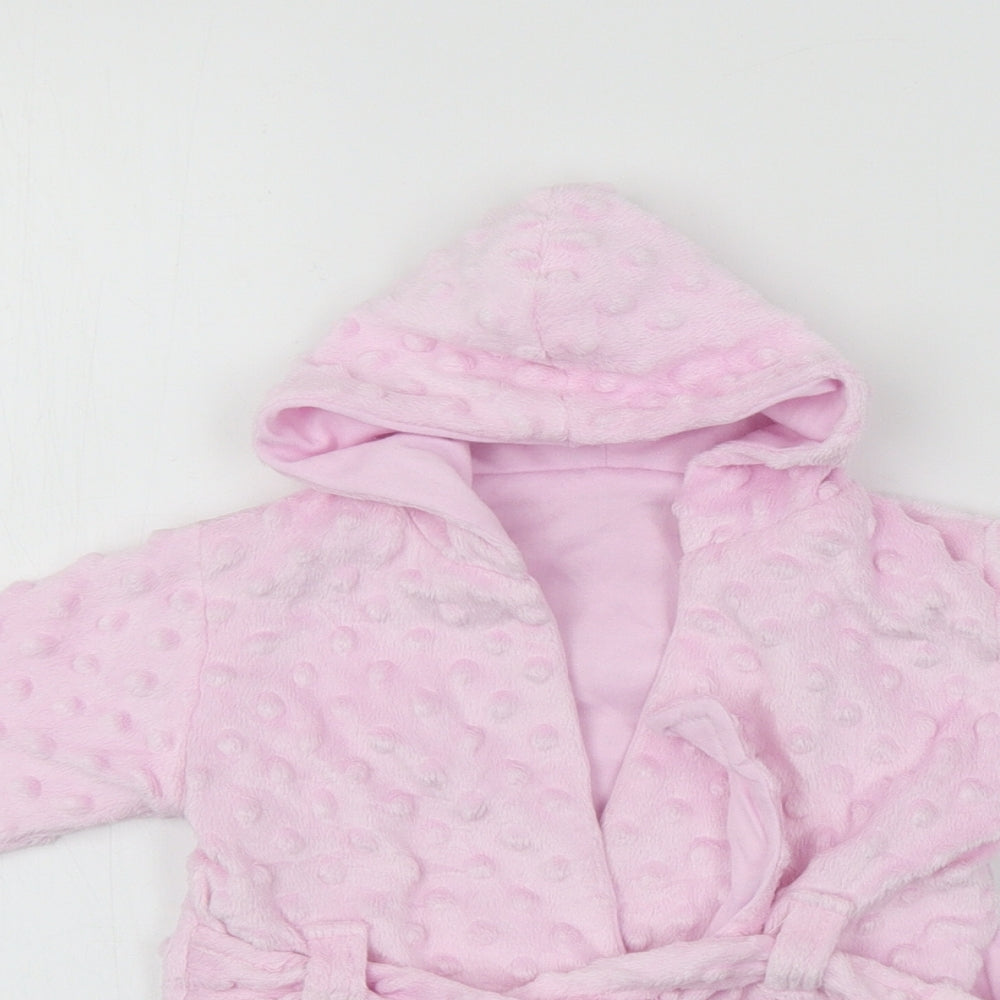 beansprout Girls Pink    Robe Size 6-9 Months