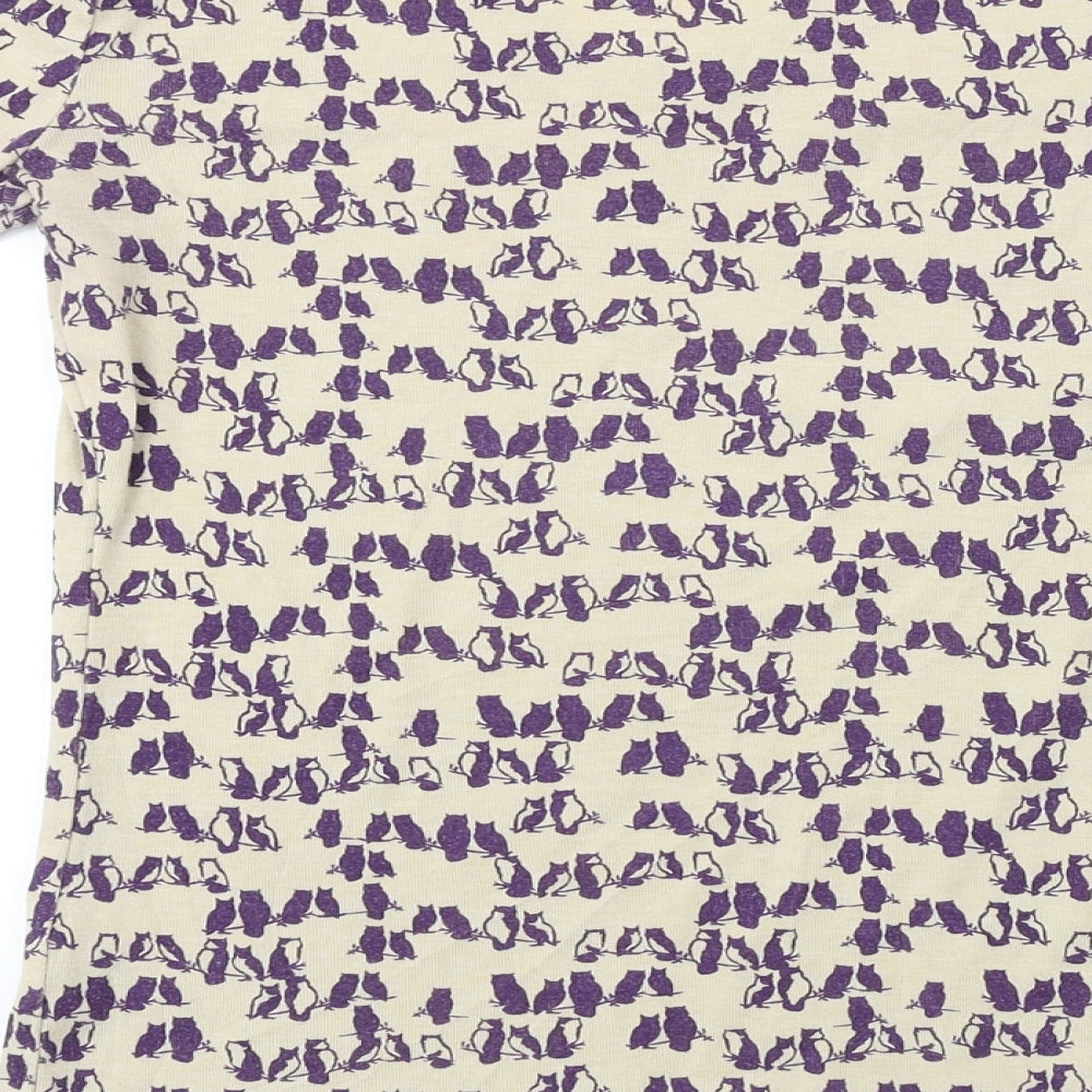 M&Co Womens Beige   Basic T-Shirt Size 12