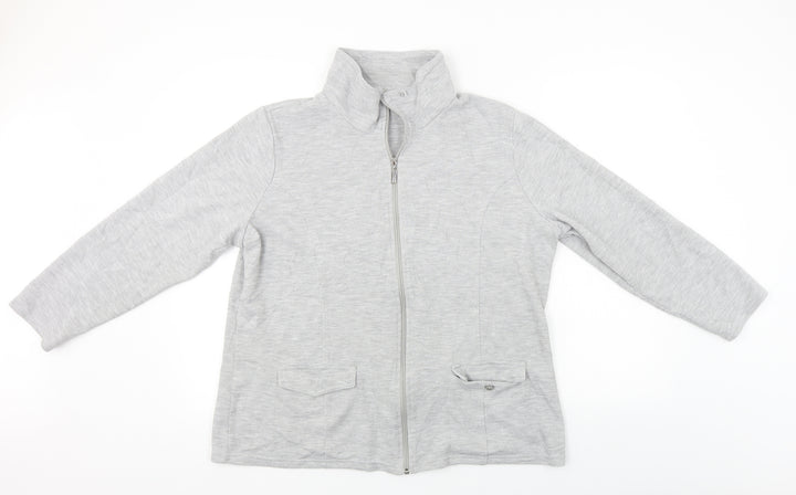 Damart Womens Grey Jacket Coat Size 18