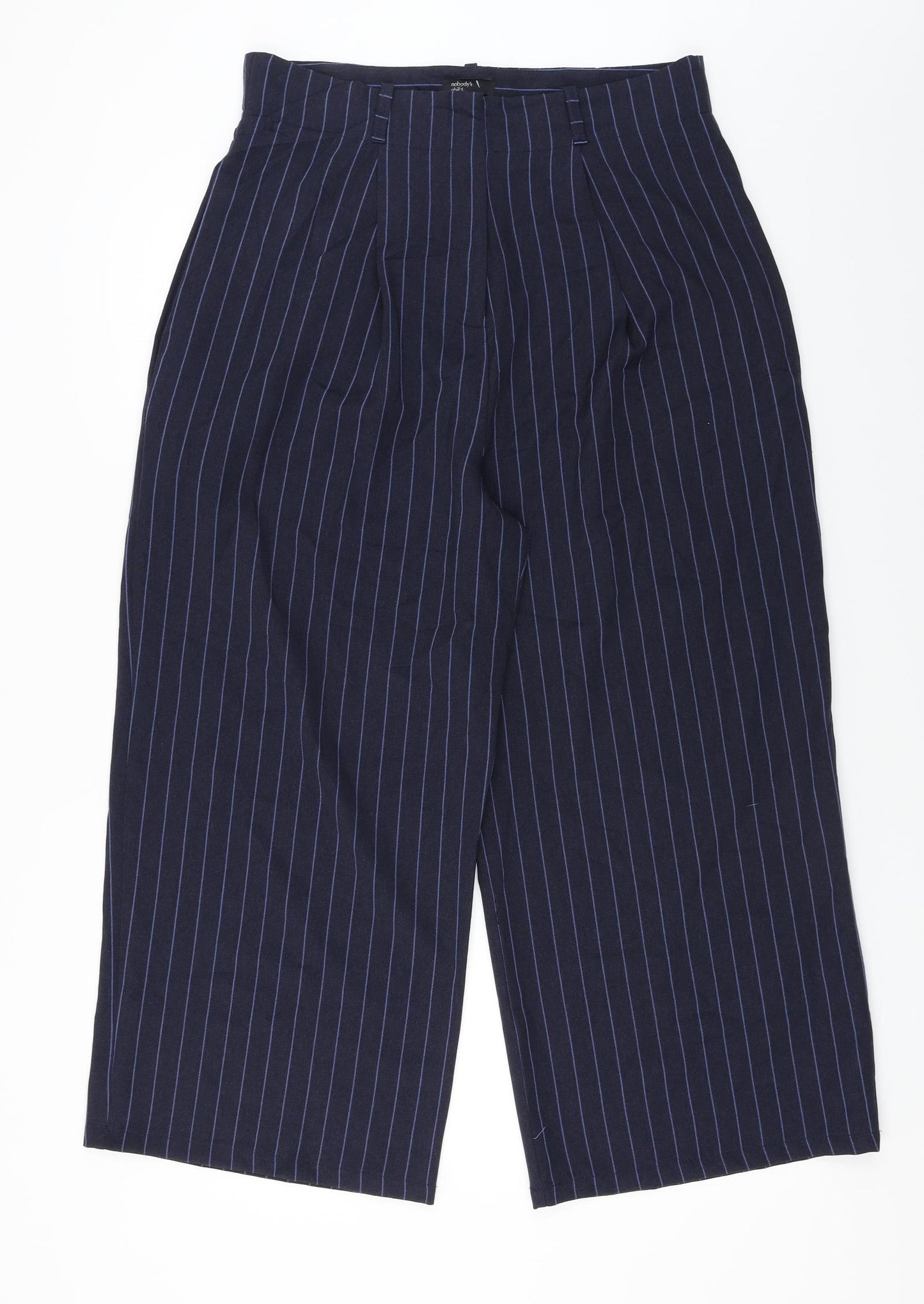 Nobody's Child  Womens Blue Striped  Trousers  Size 32 in L23 in