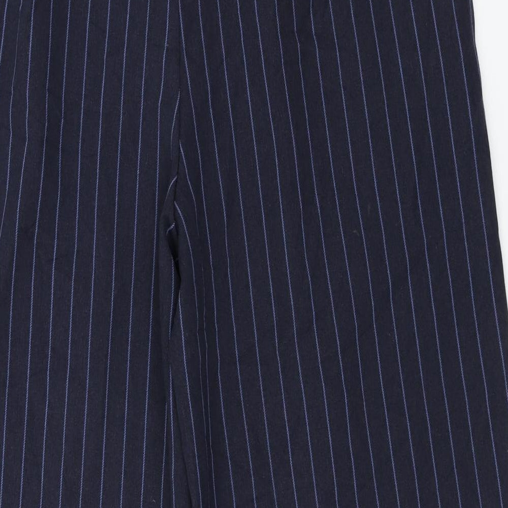 Nobody's Child  Womens Blue Striped  Trousers  Size 32 in L23 in