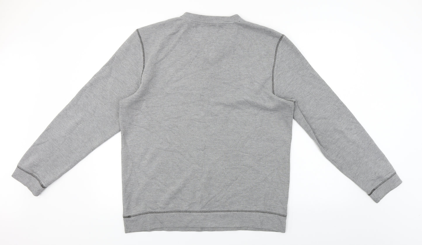 Lincoln  Mens Grey   Pullover Jumper Size L