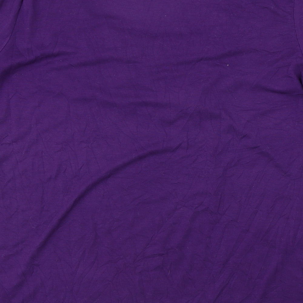 George Womens Purple   Basic T-Shirt Size 14