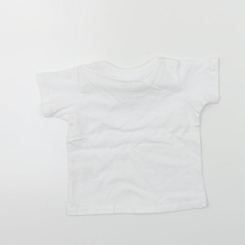 McKenzie  Boys White   Basic T-Shirt Size 12-18 Months