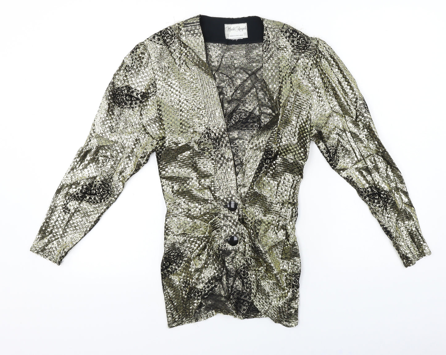 mark Angelo  Womens Gold   Cardigan Jumper Size 10