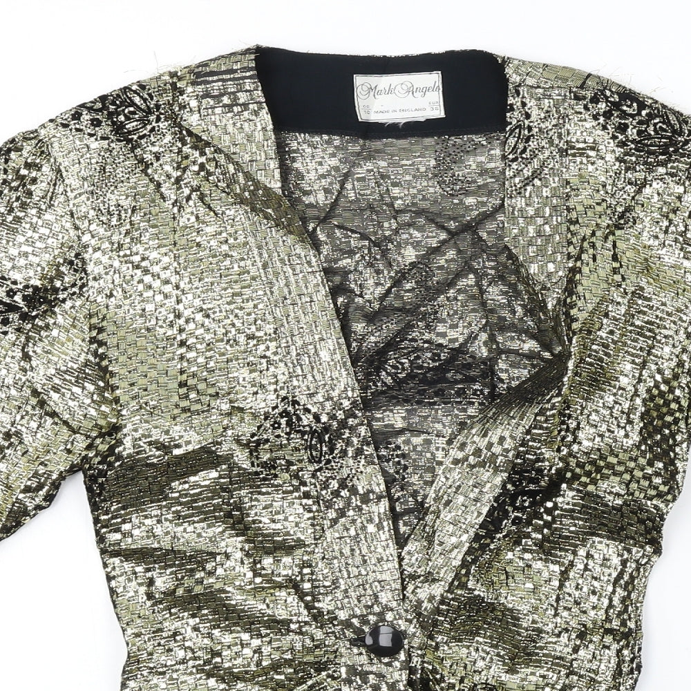 mark Angelo  Womens Gold   Cardigan Jumper Size 10