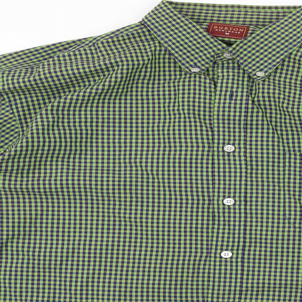 Burton  Mens Green Check   Button-Up Size M