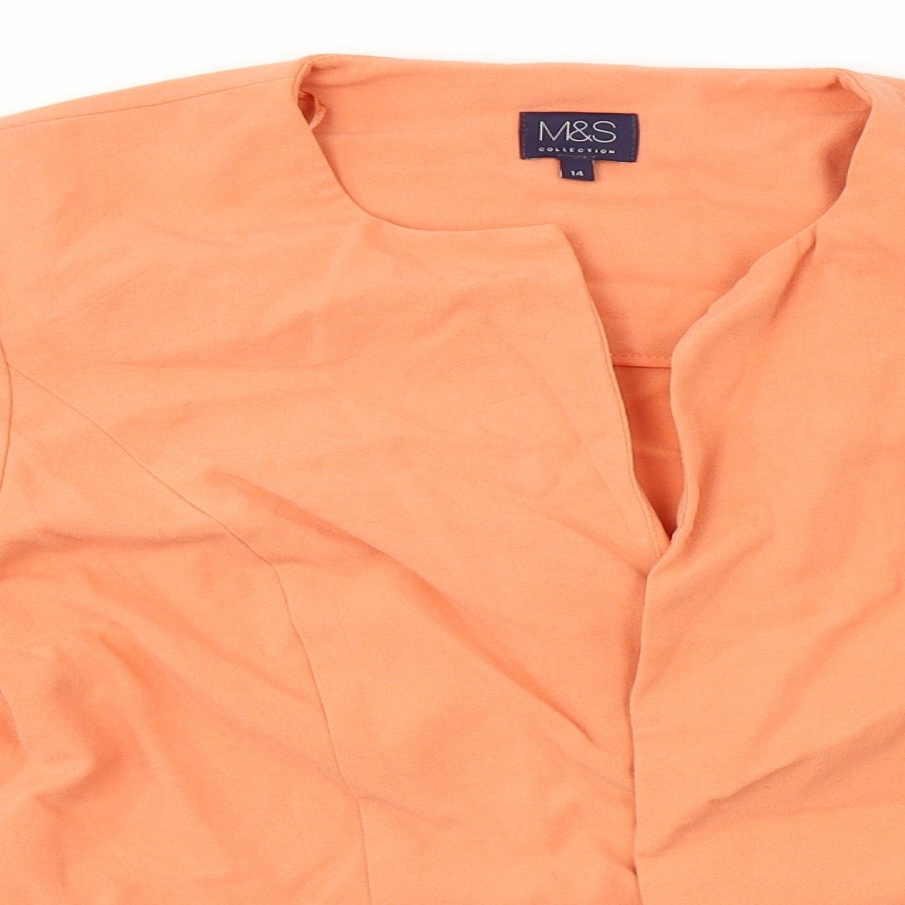 Marks and Spencer  Womens Orange   Jacket Blazer Size 14
