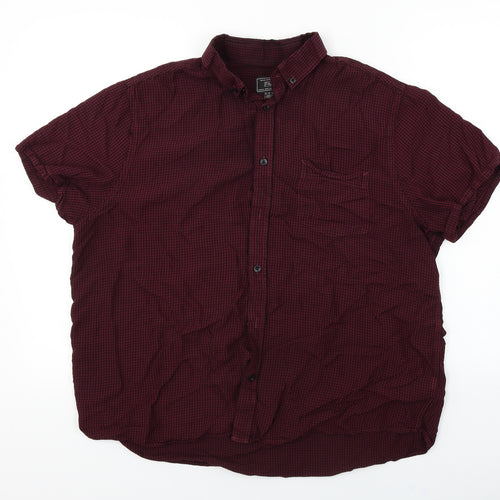 F&F  Mens Red Check   Button-Up Size L