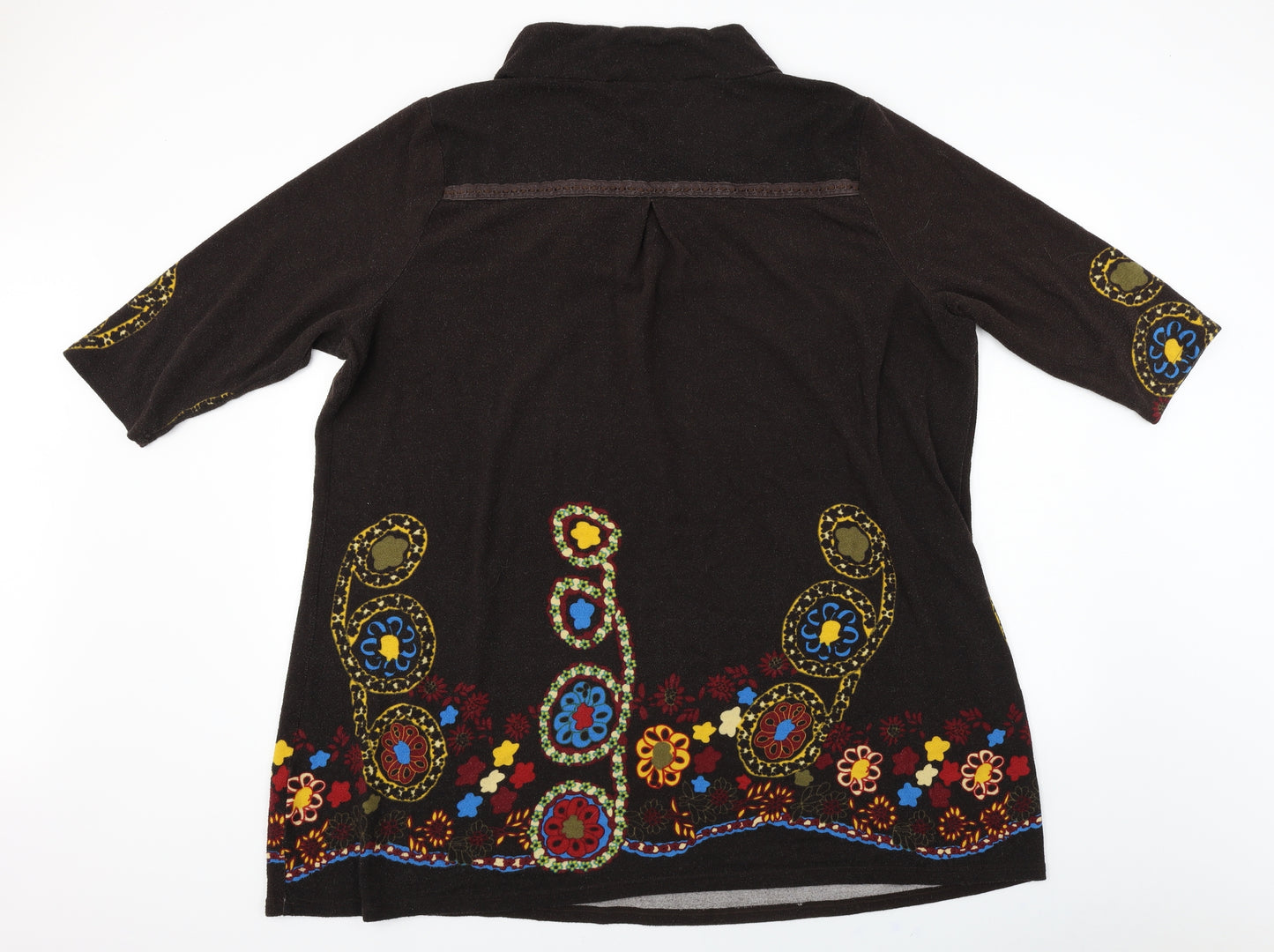 Joe Browns  Womens Brown Floral  A-Line  Size 28