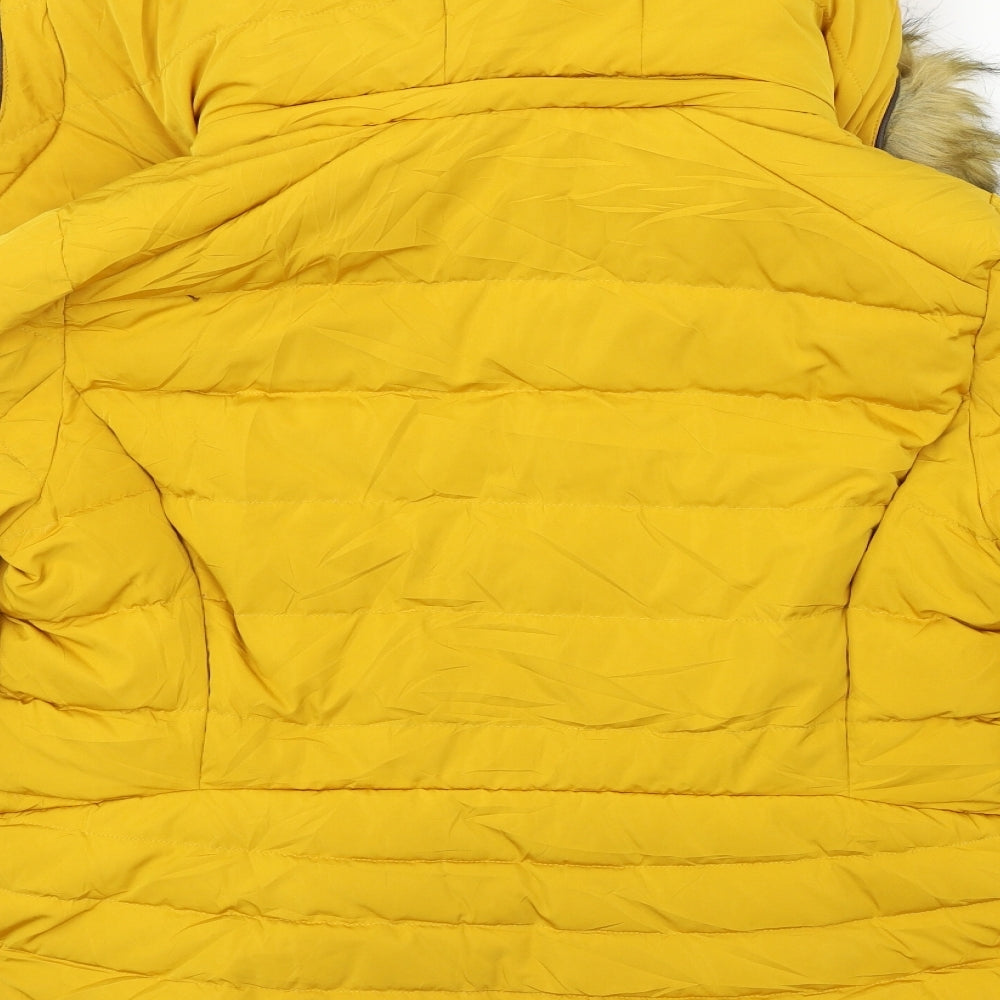Zara  Womens Yellow   Jacket Coat Size M
