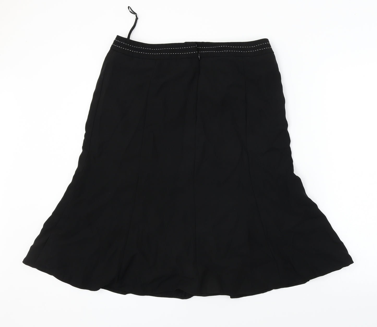 EWM  Womens Black   A-Line Skirt Size 14