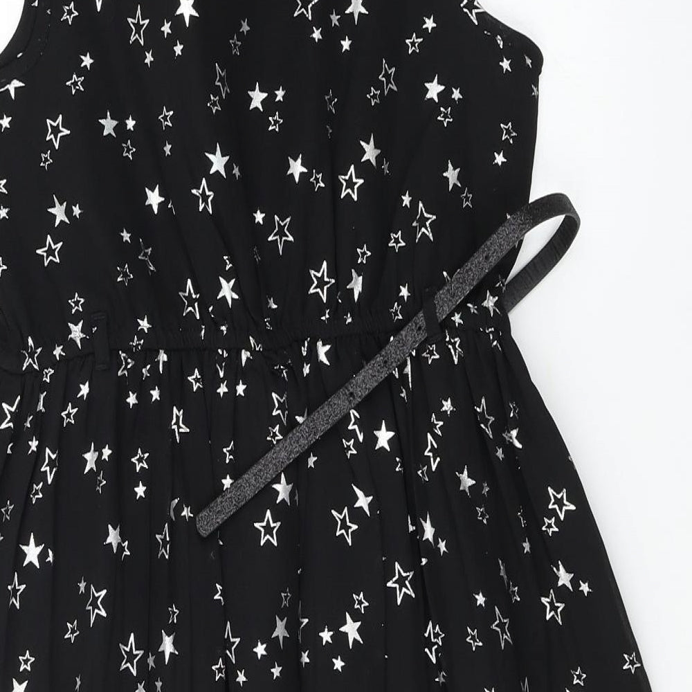 George  Girls Black   Jacket Coat Size 9-10 Years