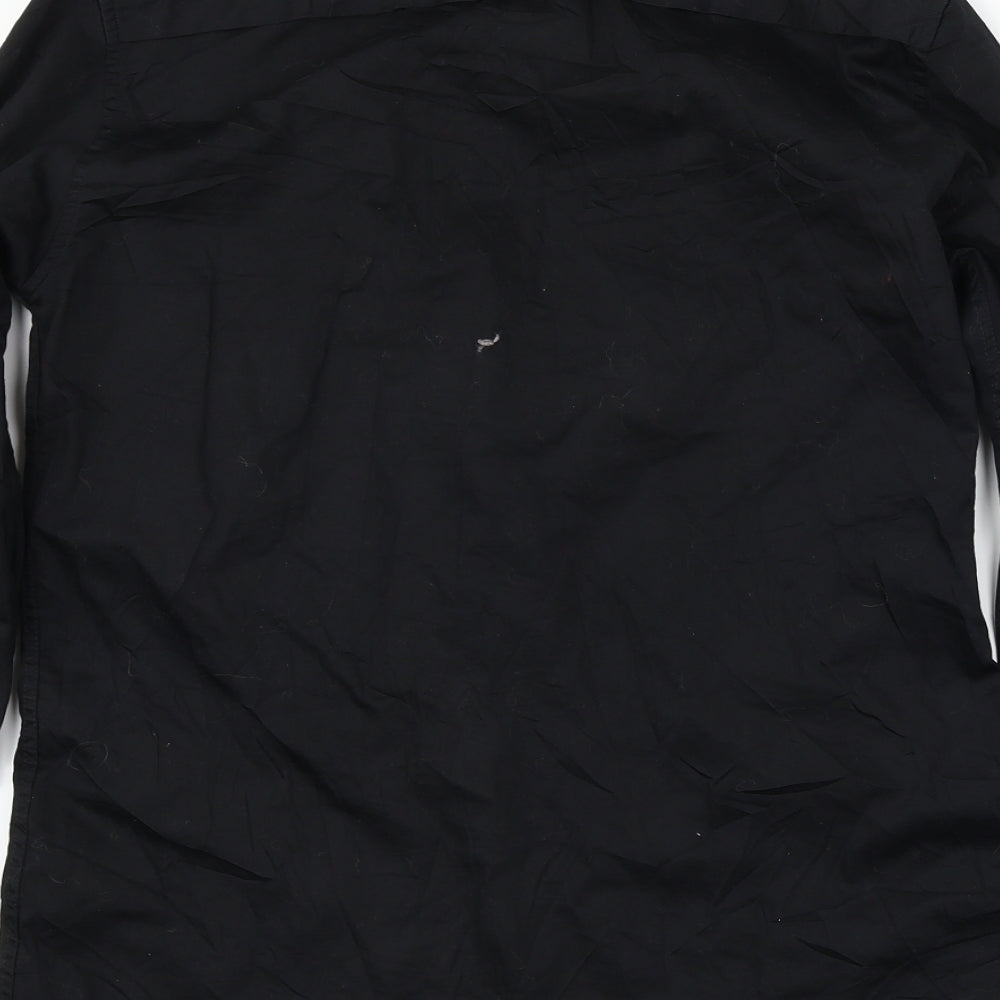 Topman  Mens Black    Button-Up Size M