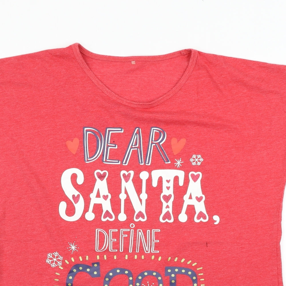 George Womens Red   Basic T-Shirt Size 12