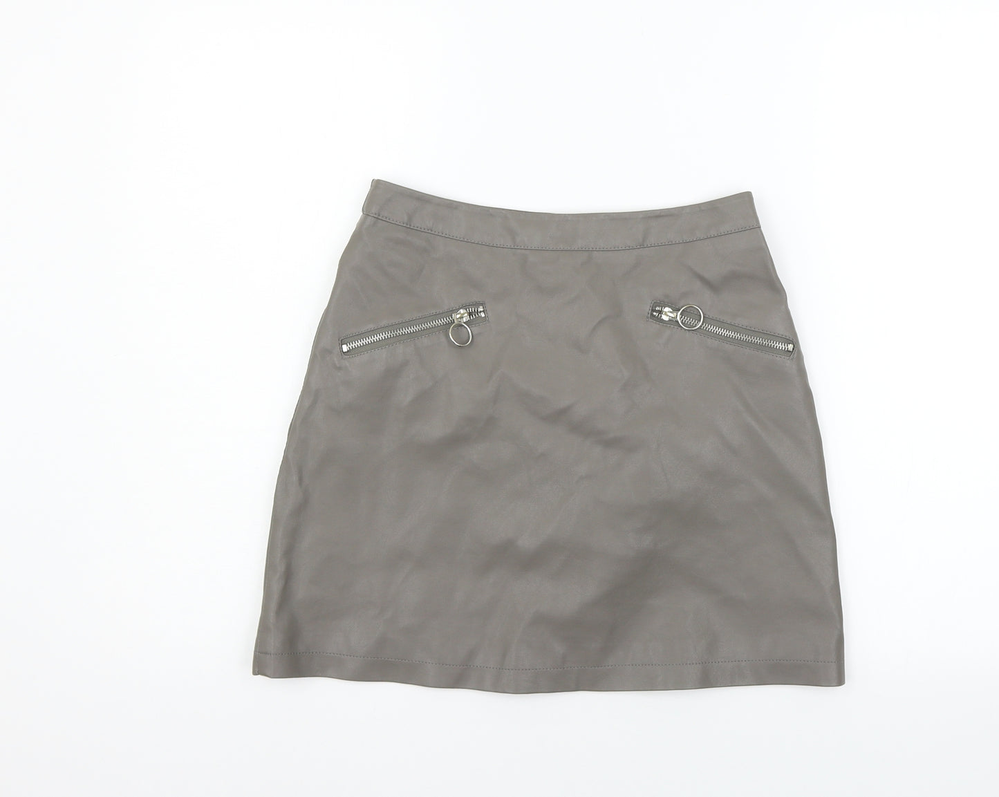 Primark Womens Grey   A-Line Skirt Size 8
