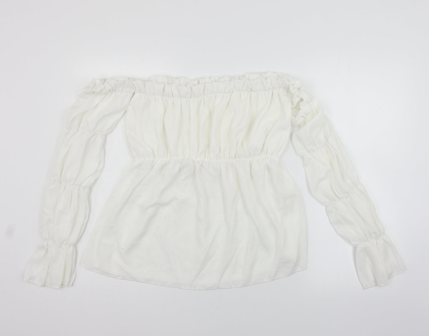 Preworn Womens White   Basic T-Shirt Size XL