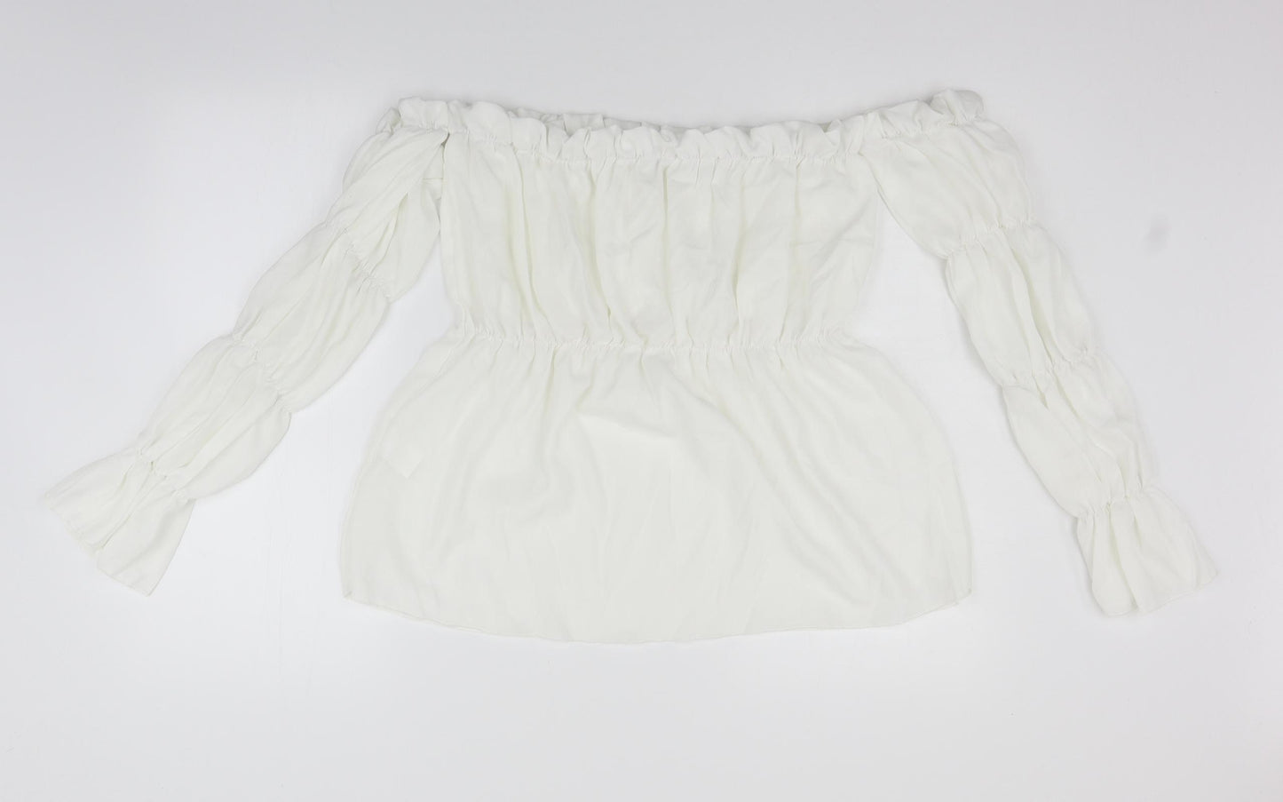 Preworn Womens White   Basic T-Shirt Size XL