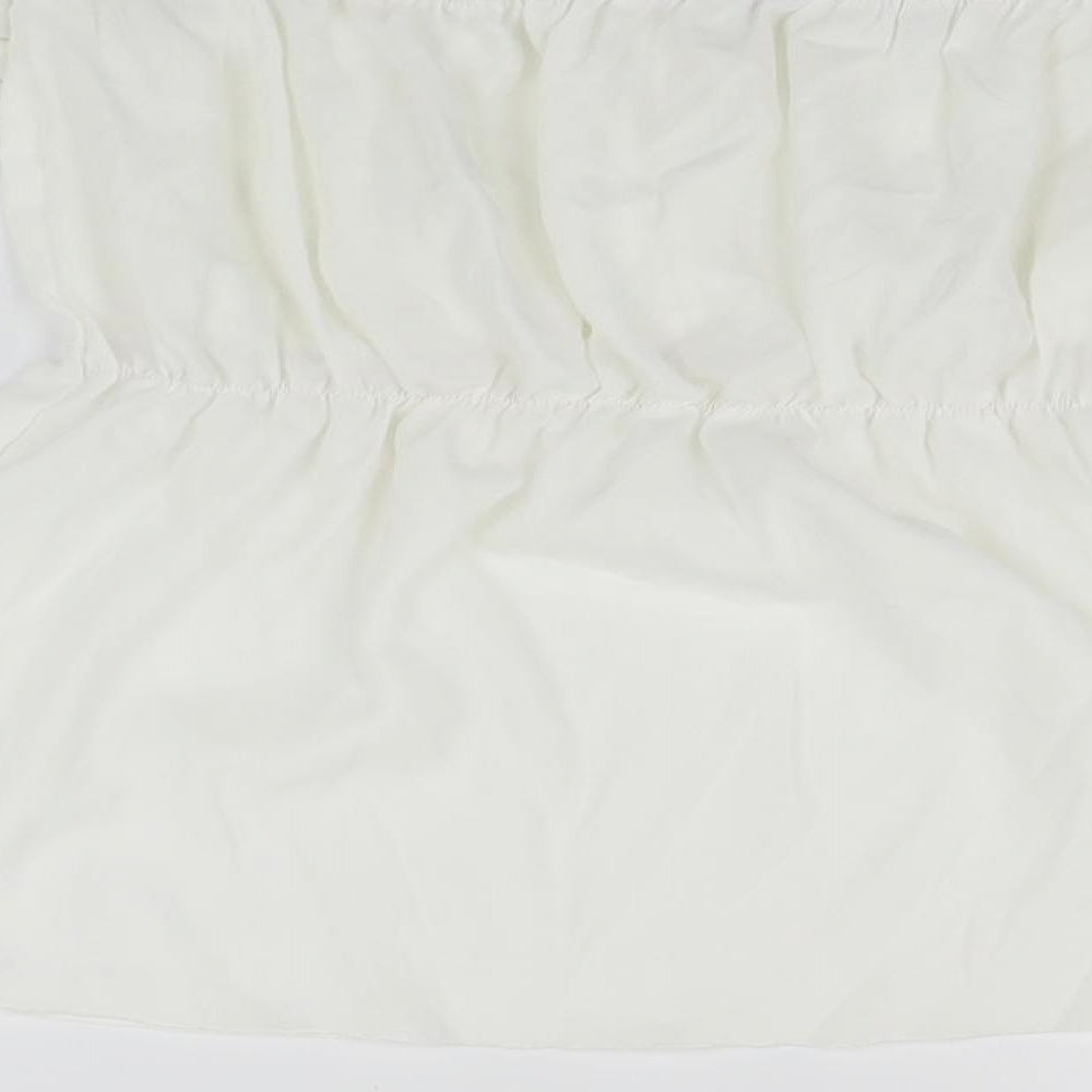 Preworn Womens White   Basic T-Shirt Size XL