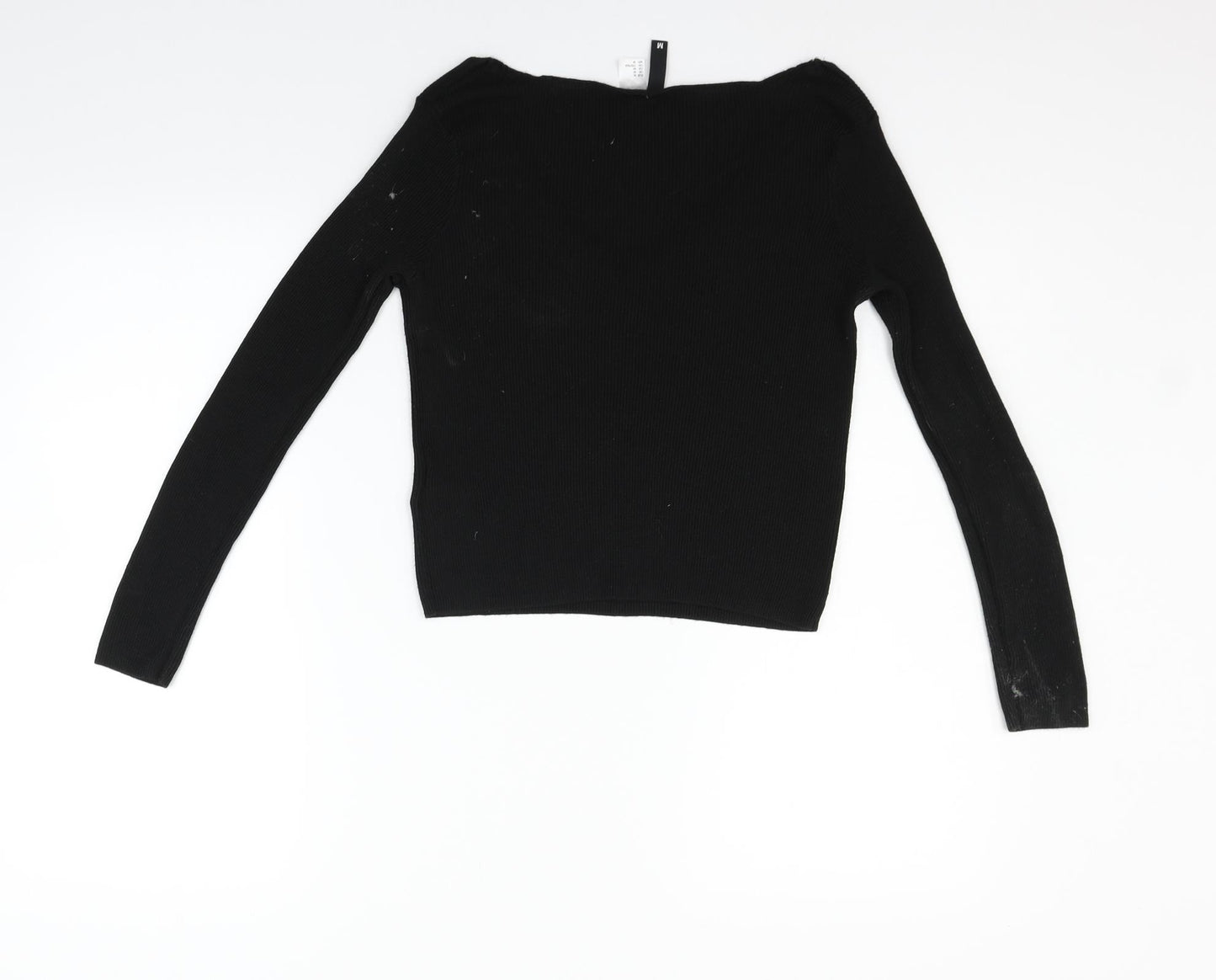 Divided Womens Black   Pullover Jumper Size M