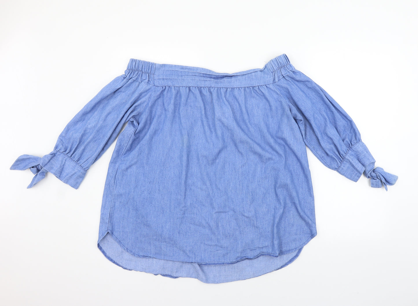 Preworn Womens Blue   Basic Blouse Size XL