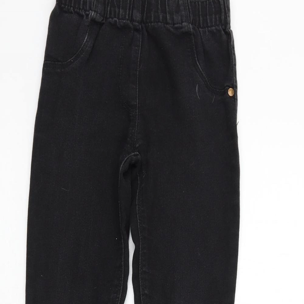 George Girls Black   Straight Jeans Size 8-9 Years