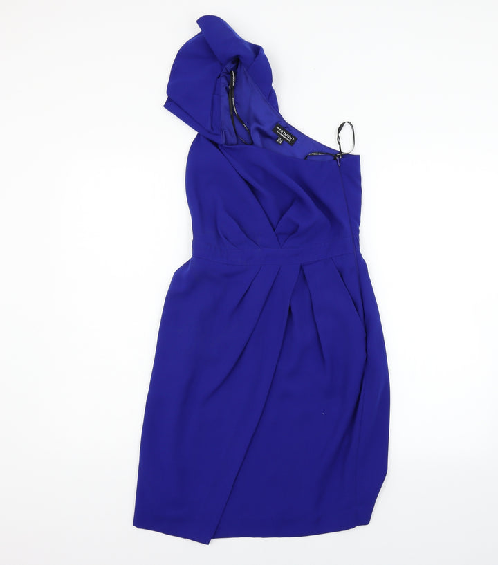 Warehouse Womens Blue A-Line Size 8