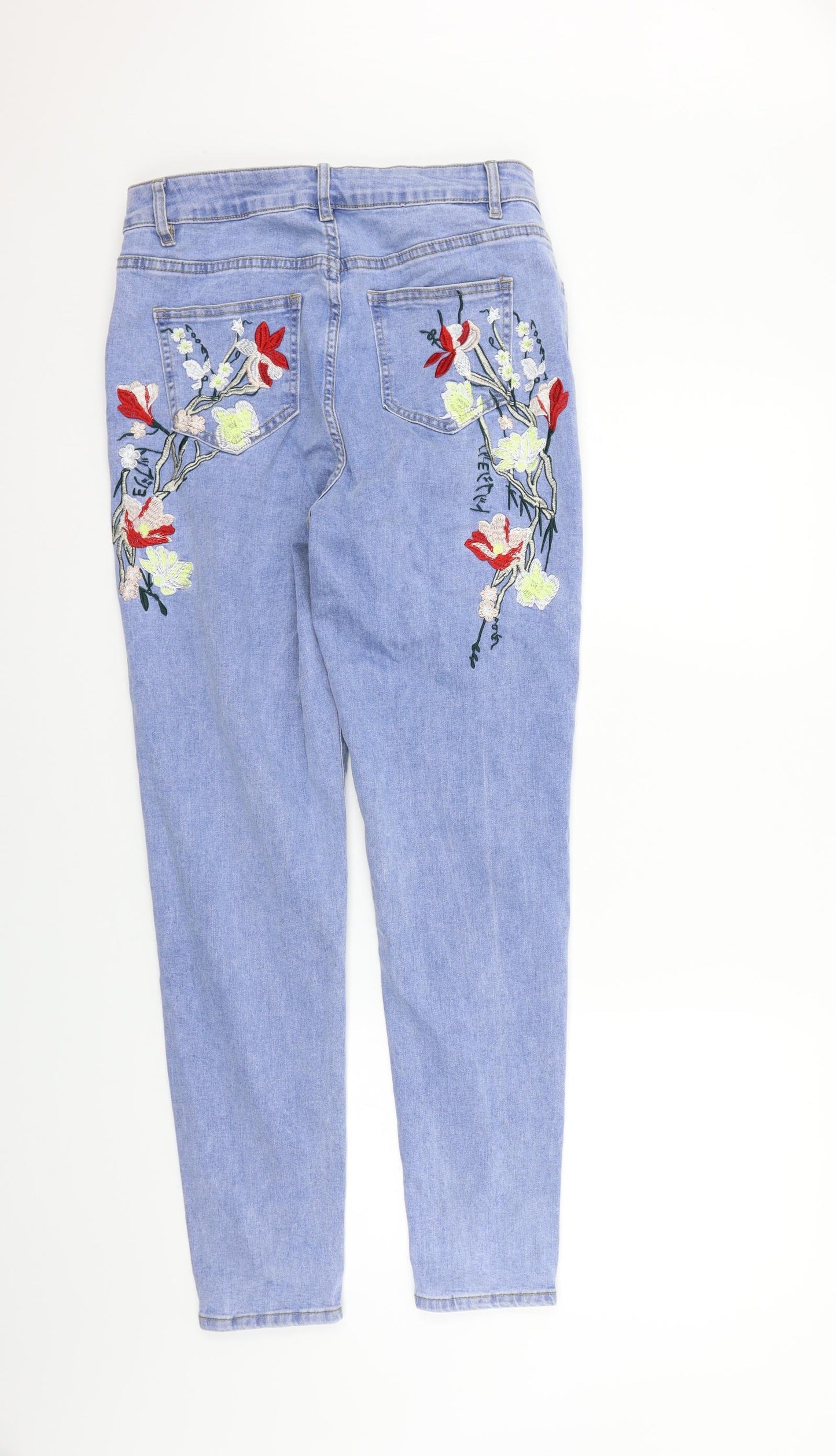 SheIn Womens Blue   Straight Jeans Size L L30 in