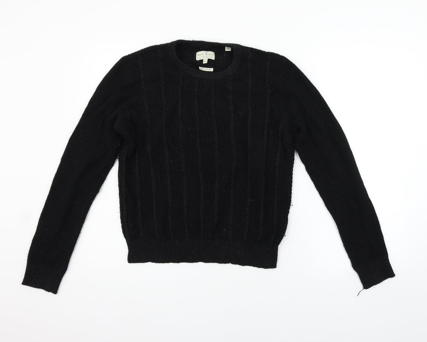 Jack Wills Womens Black   Pullover Jumper Size 14