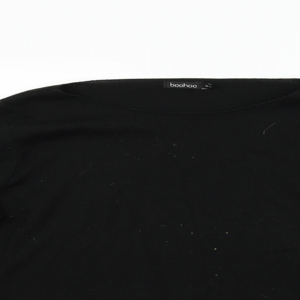 Boohoo Womens Black   Pullover Jumper Size M