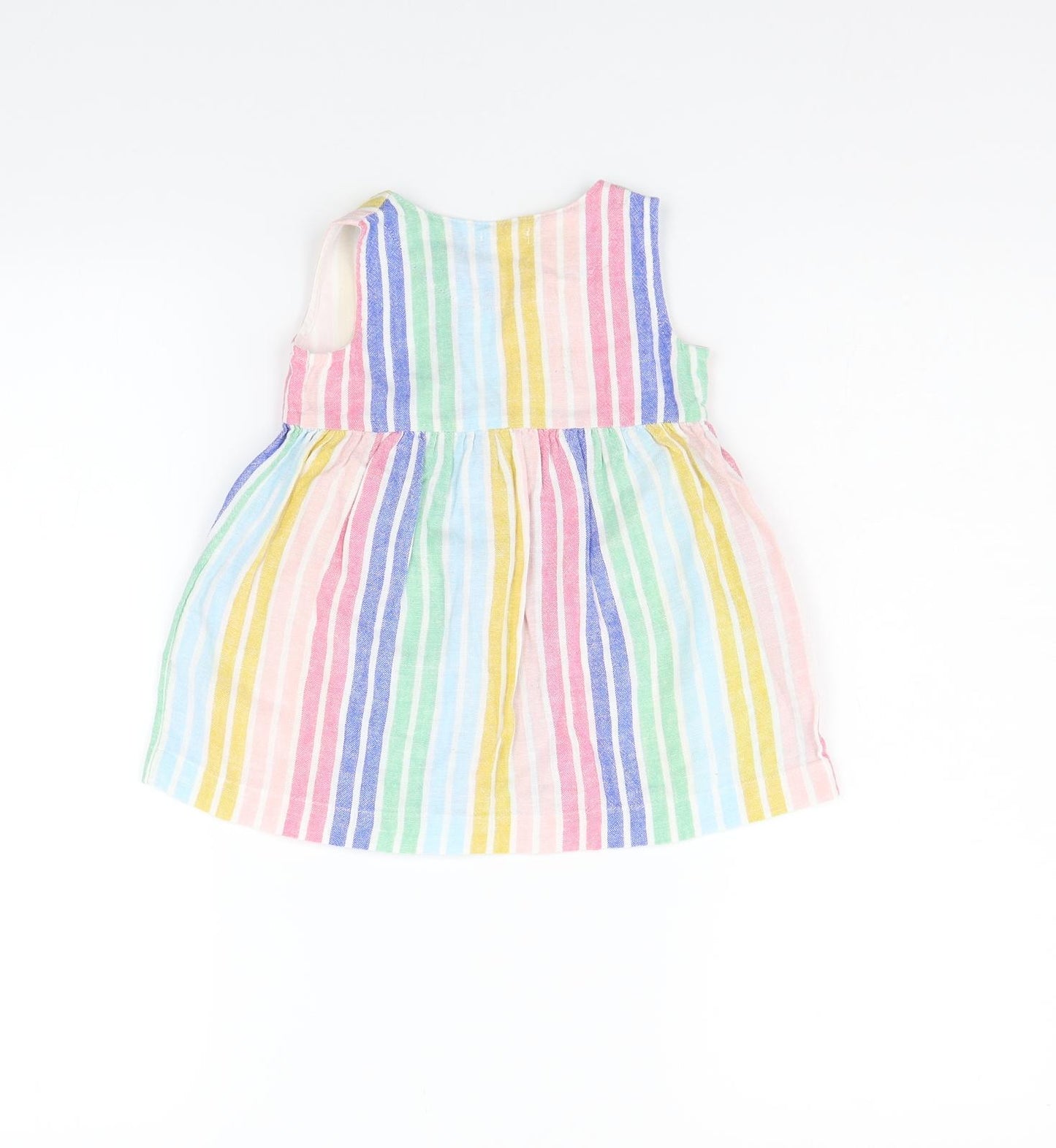 NEXT Girls Multicoloured Striped  A-Line  Size 9-12 Months