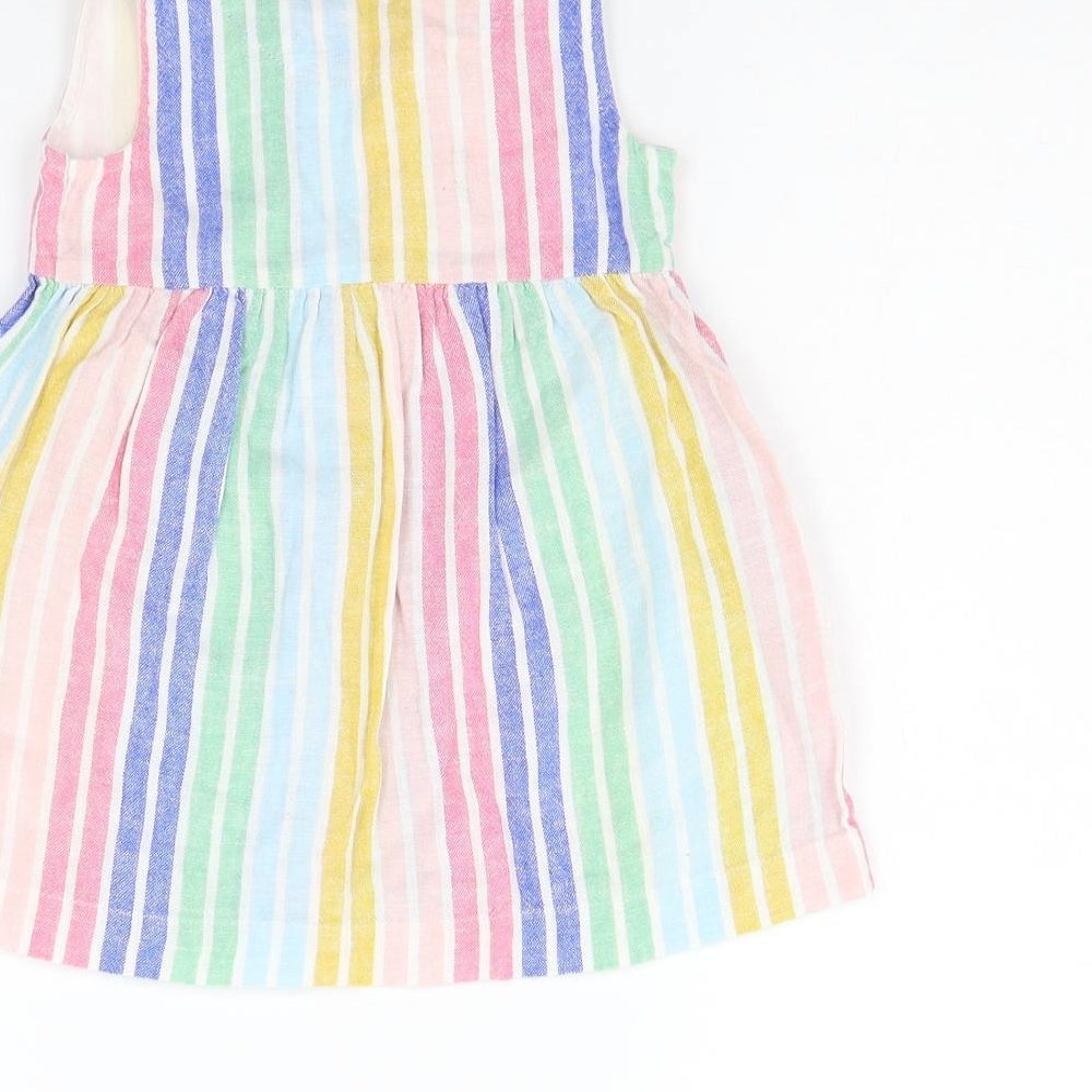 NEXT Girls Multicoloured Striped  A-Line  Size 9-12 Months