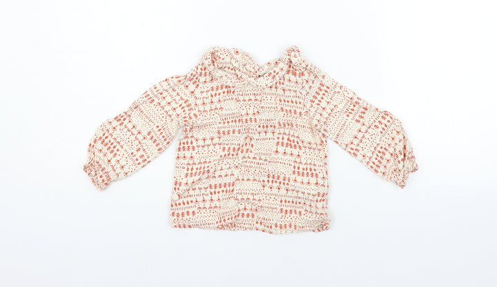 Marks and Spencer Girls Beige Pullover Jumper Size 12-18 Months