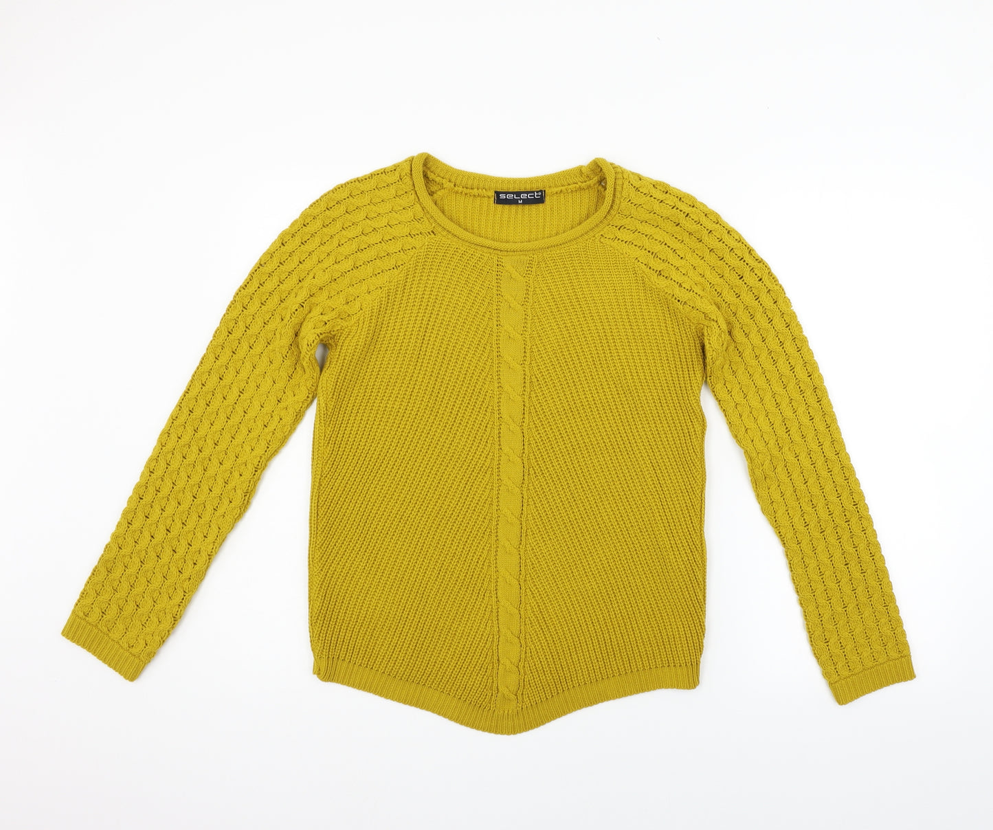 Select Womens Yellow   Pullover Jumper Size M