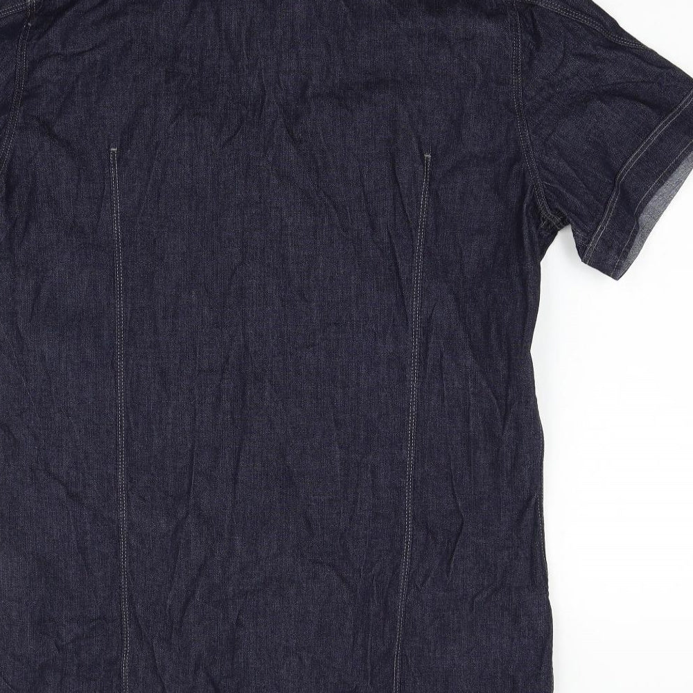 RAW Mens Blue    Button-Up Size XL