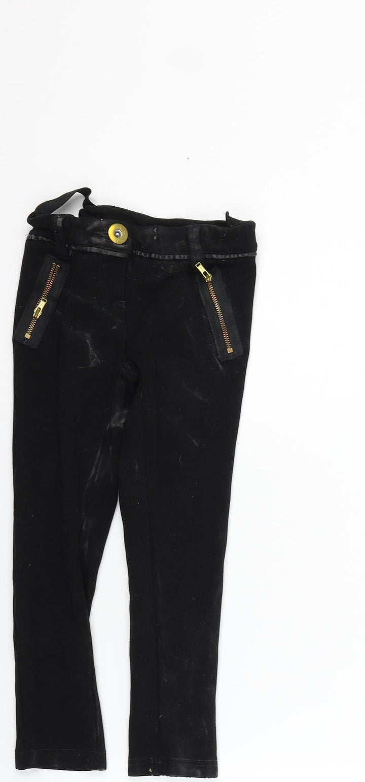 NEXT Girls Black   Jegging Trousers Size 5 Years