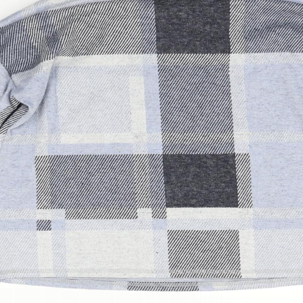 M&Co Womens Blue Check  Pullover Jumper Size 10