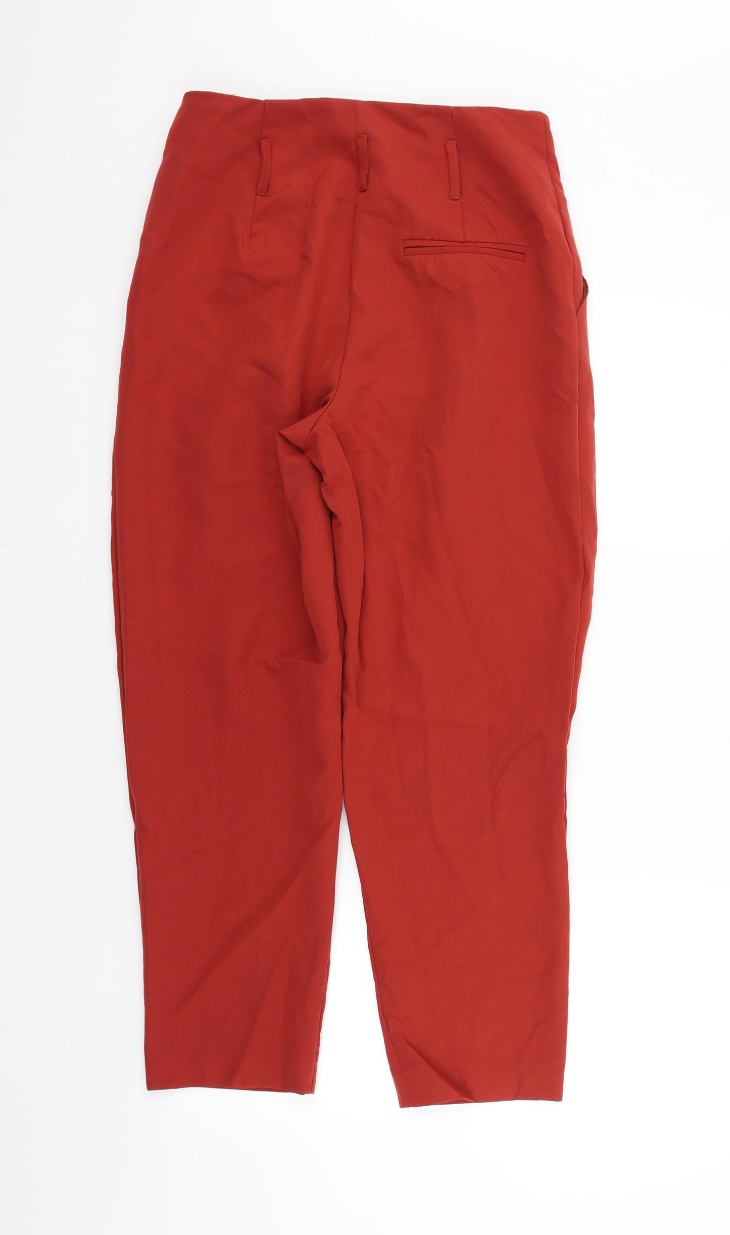 New Look Womens Red   Trousers  Size 12 L24 in