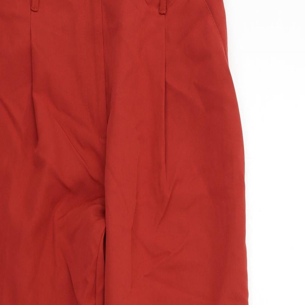 New Look Womens Red   Trousers  Size 12 L24 in