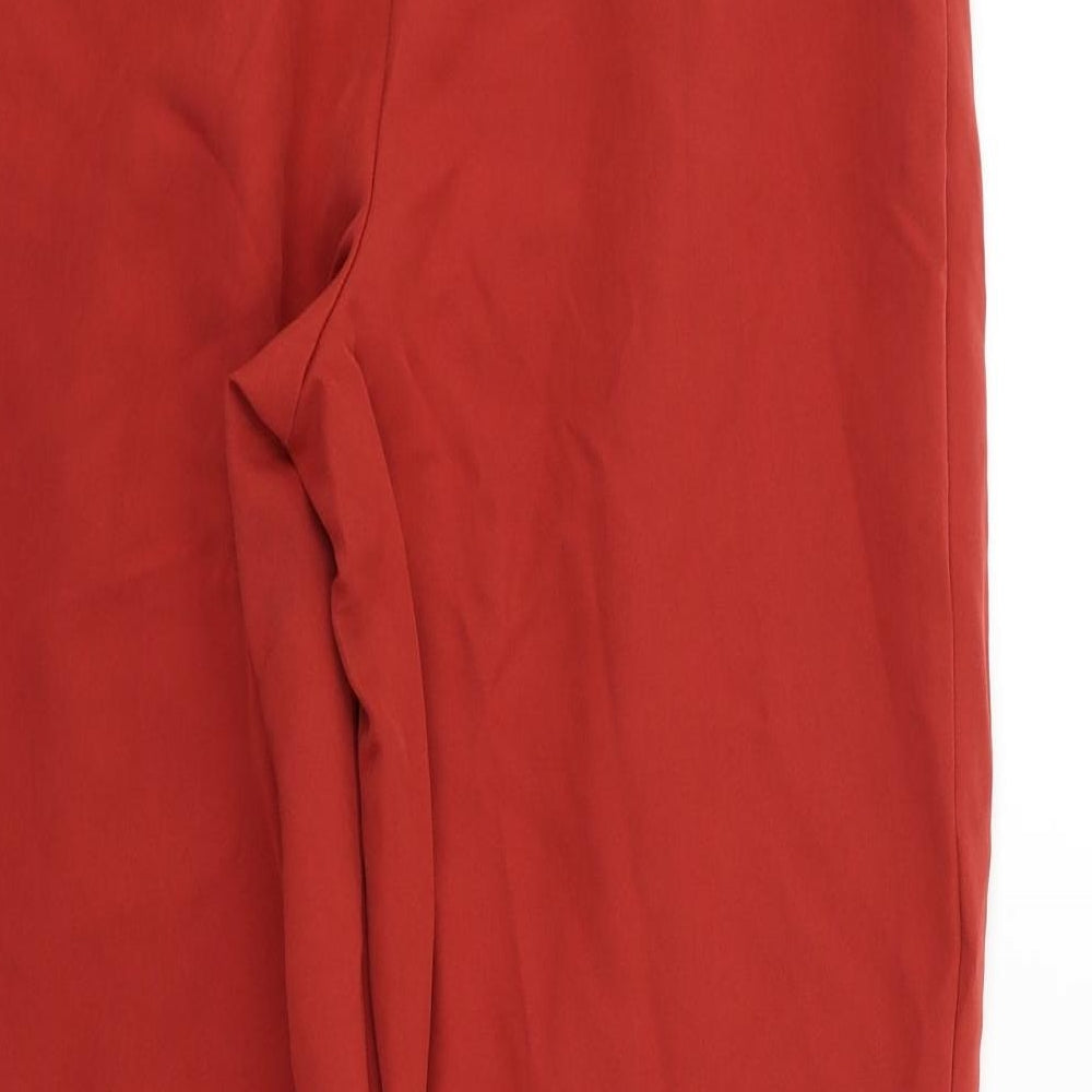 New Look Womens Red   Trousers  Size 12 L24 in