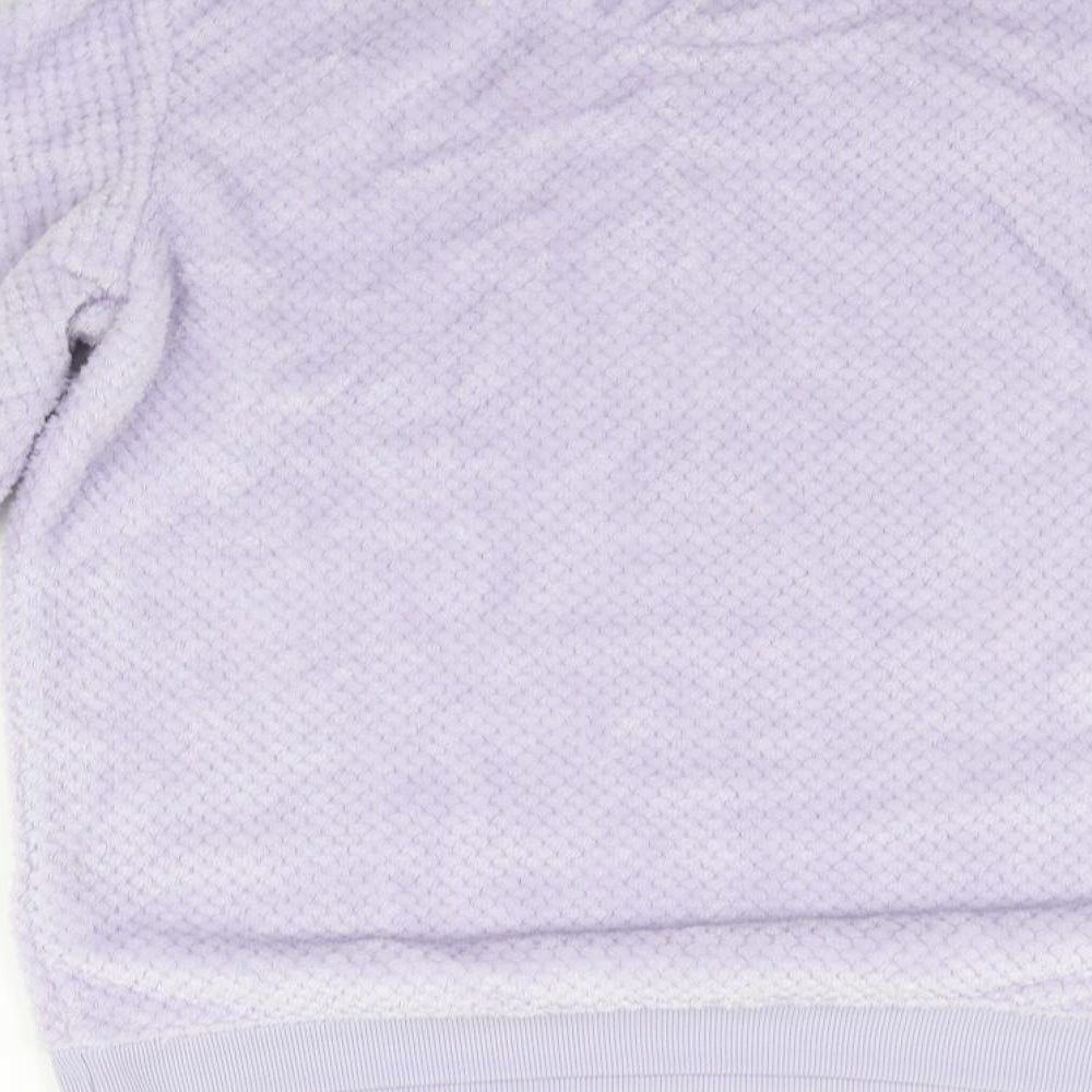 LOVE TO LOUNGE Womens Purple Solid  Top Pyjama Top Size S