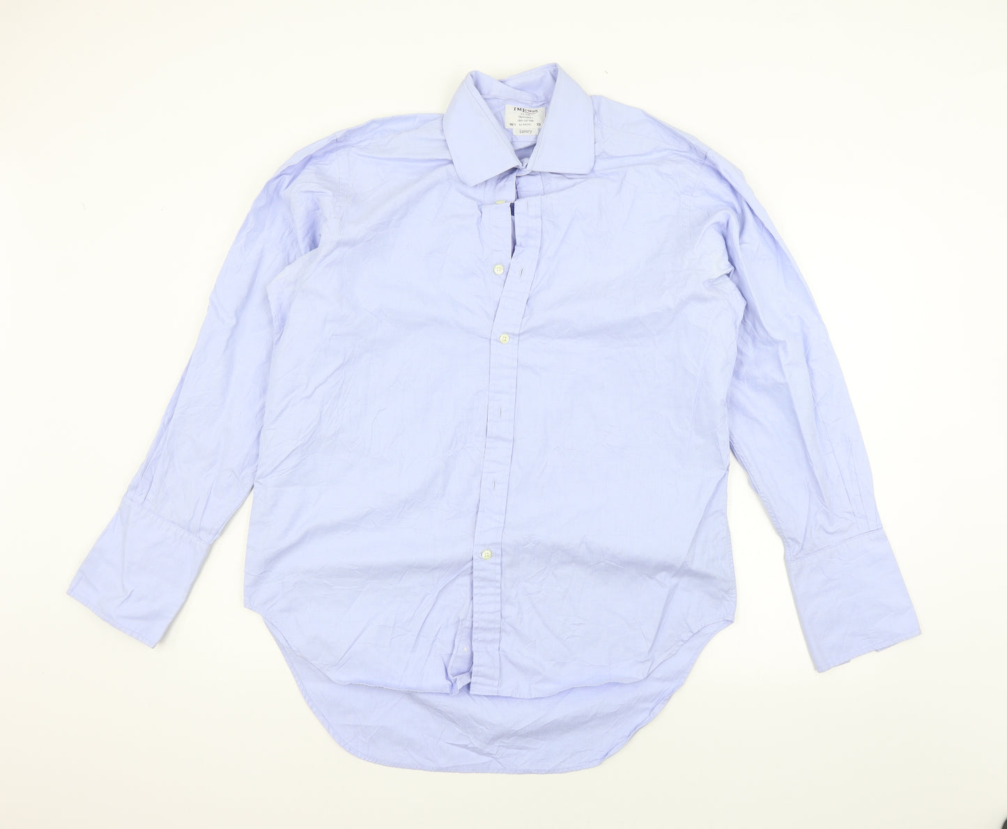 T.M.Lewin Mens Blue    Button-Up Size 16