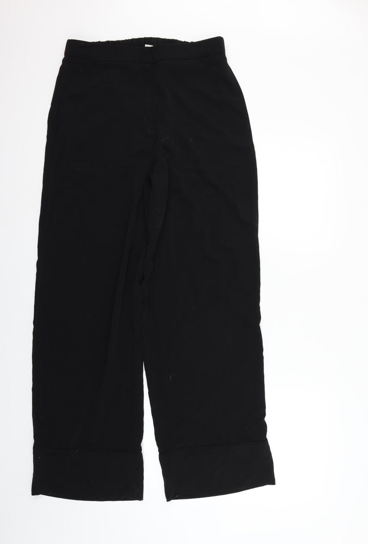H&M Womens Black   Trousers  Size 12 L29 in