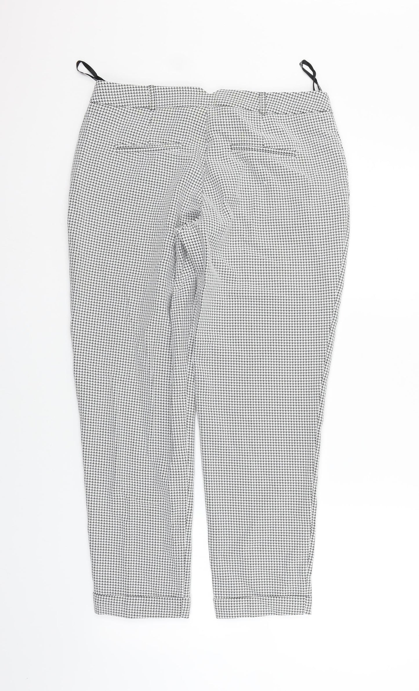 Dorothy Perkins Womens Silver   Trousers  Size 10 L26 in