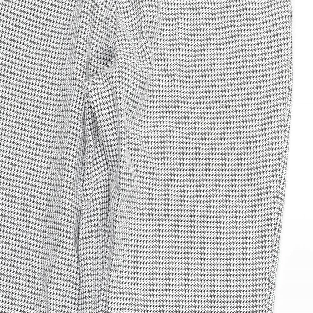 Dorothy Perkins Womens Silver   Trousers  Size 10 L26 in