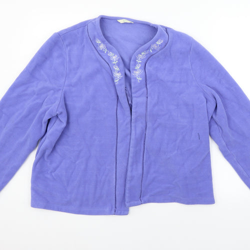 Marks and Spencer Womens Purple   Cardigan Jumper Size 16
