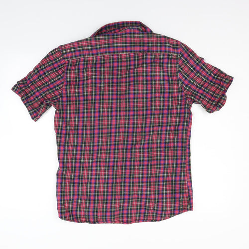 Topman Mens Red Check   Button-Up Size M