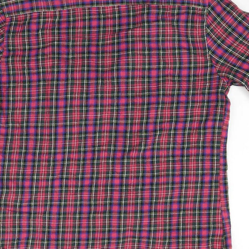 Topman Mens Red Check   Button-Up Size M